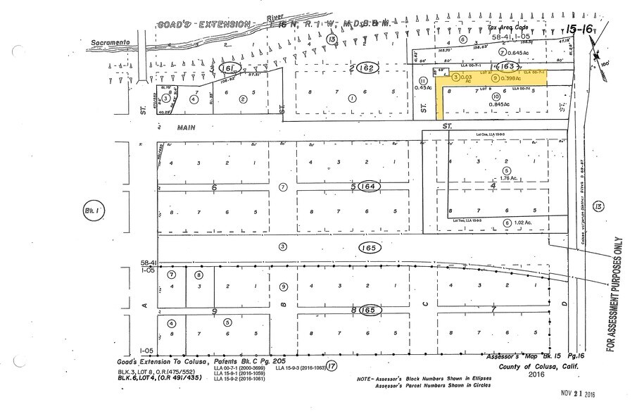 224-234 Main St, Colusa, CA à vendre - Plan cadastral - Image 3 de 3
