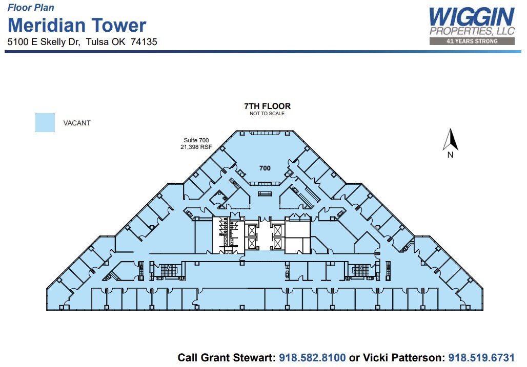 5100 E Skelly Dr, Tulsa, OK à louer Plan d’étage- Image 1 de 1