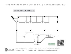 6190 Powers Ferry Landing Rd, Atlanta, GA à louer Plan d’étage- Image 1 de 1