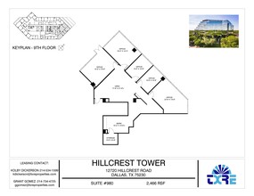 12720 Hillcrest Rd, Dallas, TX à louer Plan d’étage- Image 1 de 1