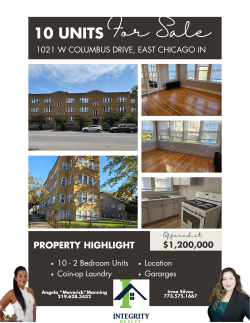 Plus de détails pour 1021 W Columbus Dr, East Chicago, IN - Multi-résidentiel à vendre