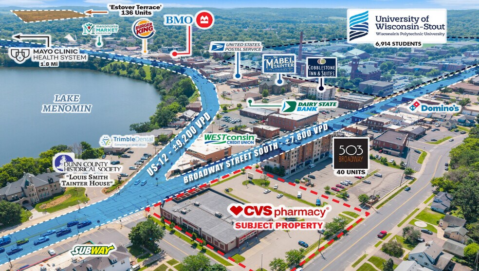 433 Broadway St S, Menomonie, WI à vendre - Photo du bâtiment - Image 2 de 3