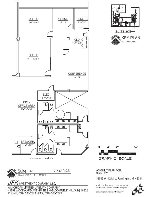 33533 W 12 Mile Rd, Farmington Hills, MI for lease Floor Plan- Image 1 of 1