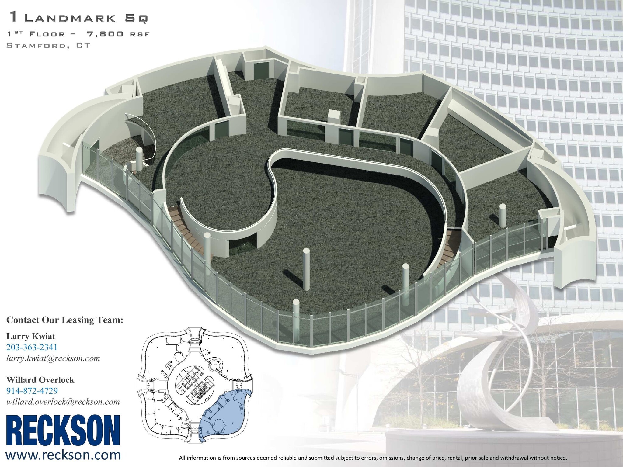 1 Landmark Sq, Stamford, CT à louer Plan d’étage- Image 1 de 4