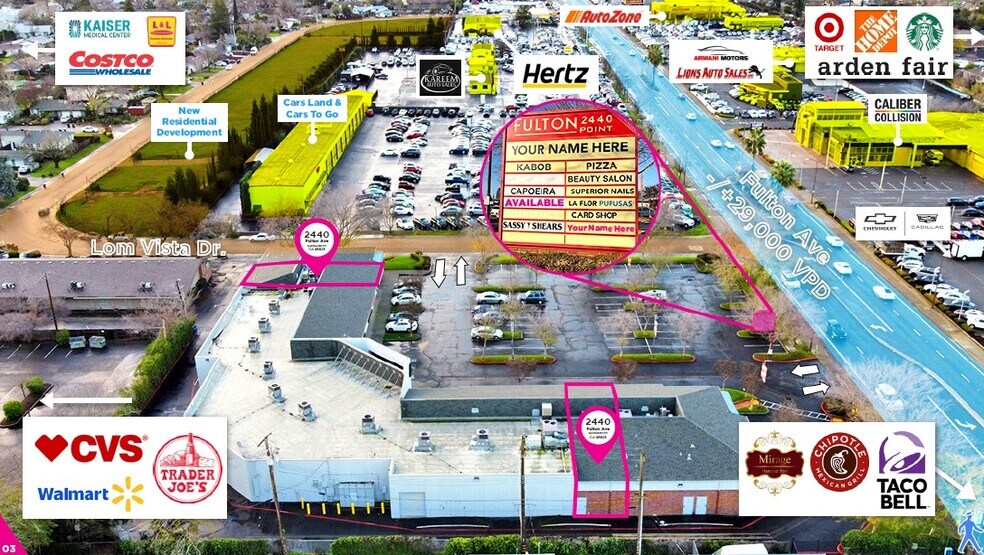 2440 Fulton Ave, Sacramento, CA à louer - Photo du bâtiment - Image 3 de 8