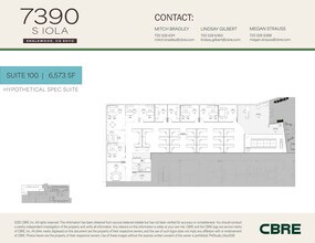 7390 S Iola St, Englewood, CO for lease Floor Plan- Image 2 of 4