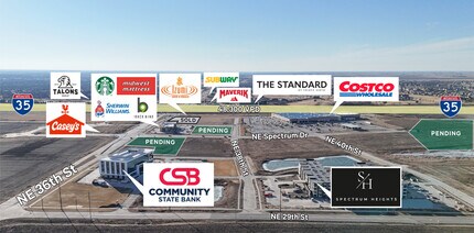 36th, Ankeny, IA - Aerial  map view