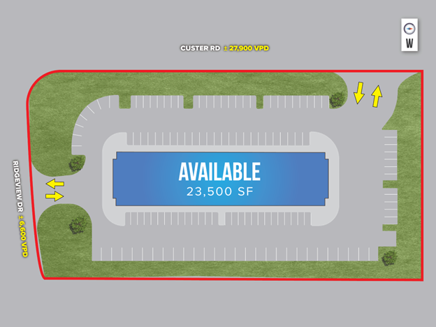 NEQ Ridgeview & Custer, Allen, TX for lease - Floor Plan - Image 3 of 4