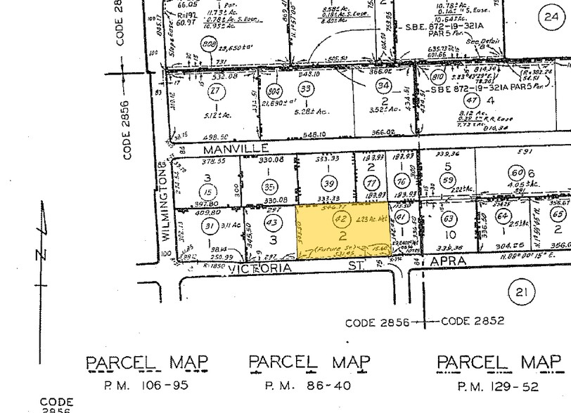 605-675 W Victoria St, Compton, CA for lease - Plat Map - Image 2 of 6