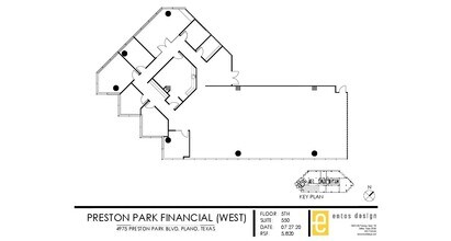 4975 Preston Park Blvd, Plano, TX à louer Plan d’étage- Image 1 de 1