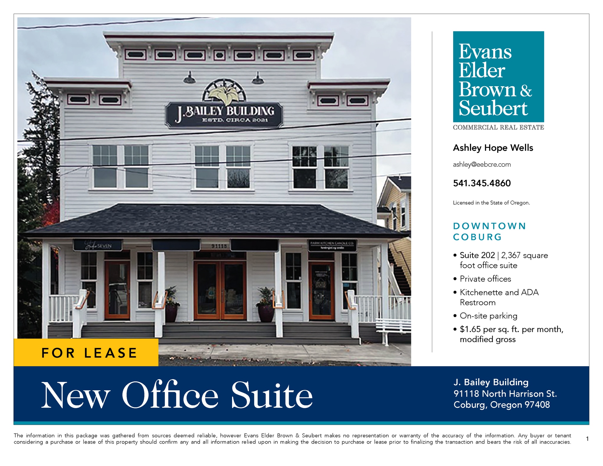 91118 Harrison, Coburg, OR for lease Interior Photo- Image 1 of 4