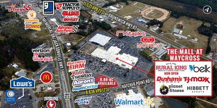 2215 Memorial Dr, Waycross, GA - AERIAL  map view - Image1