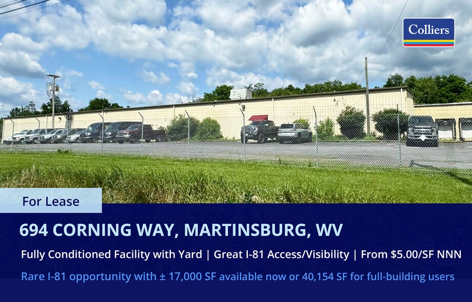 694 Corning Way, Martinsburg, WV for lease - Building Photo - Image 1 of 11