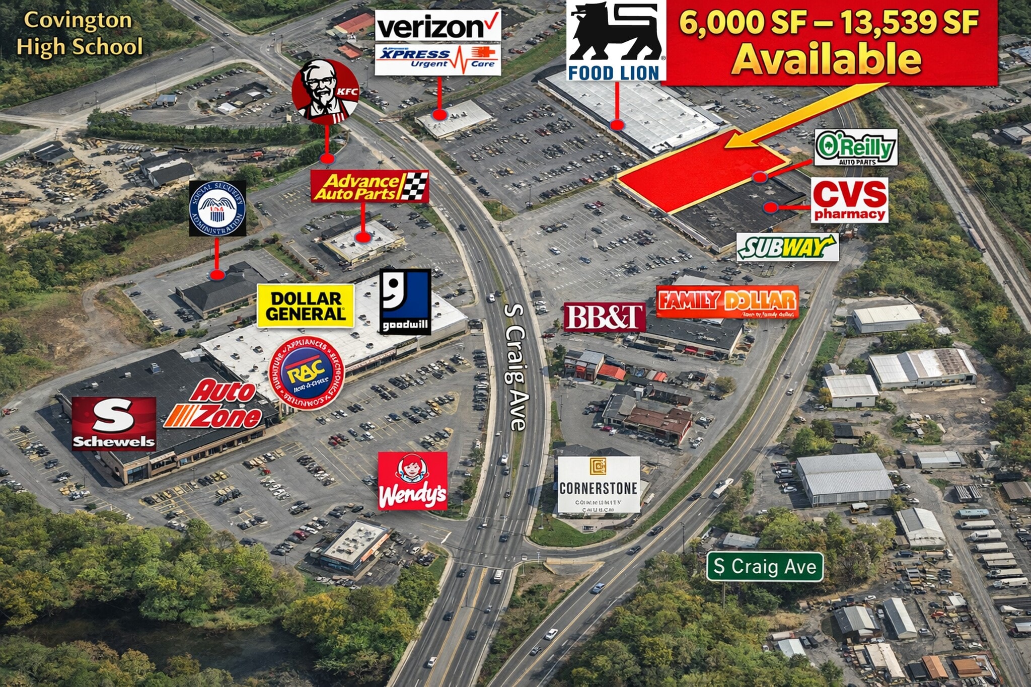 920 S Craig Ave, Covington, VA for lease Primary Photo- Image 1 of 4