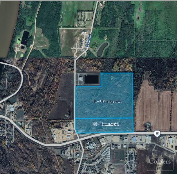 Highway 55 & 34 Street, Athabasca, AB for sale Aerial- Image 1 of 2