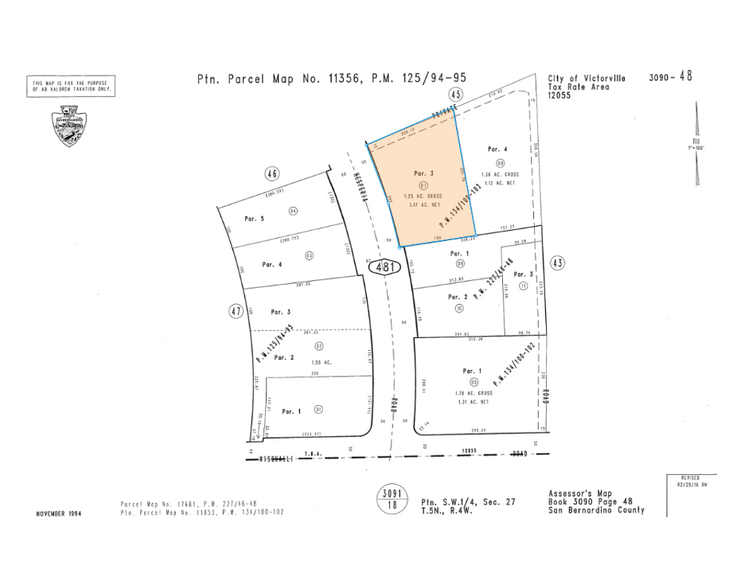0 Hesperia Rd, Victorville, CA à louer - Plan cadastral - Image 1 de 1