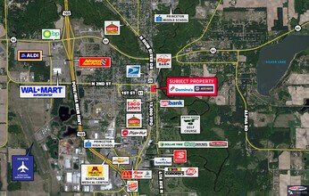 110-114 S Rum River Dr, Princeton, MN - AERIAL  map view