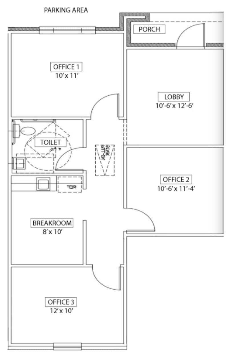 414 N Main St, Grapevine, TX à louer Plan d’étage- Image 1 de 1