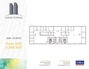 3400 Peachtree Rd NE, Atlanta, GA à louer Plan d’étage- Image 1 de 1