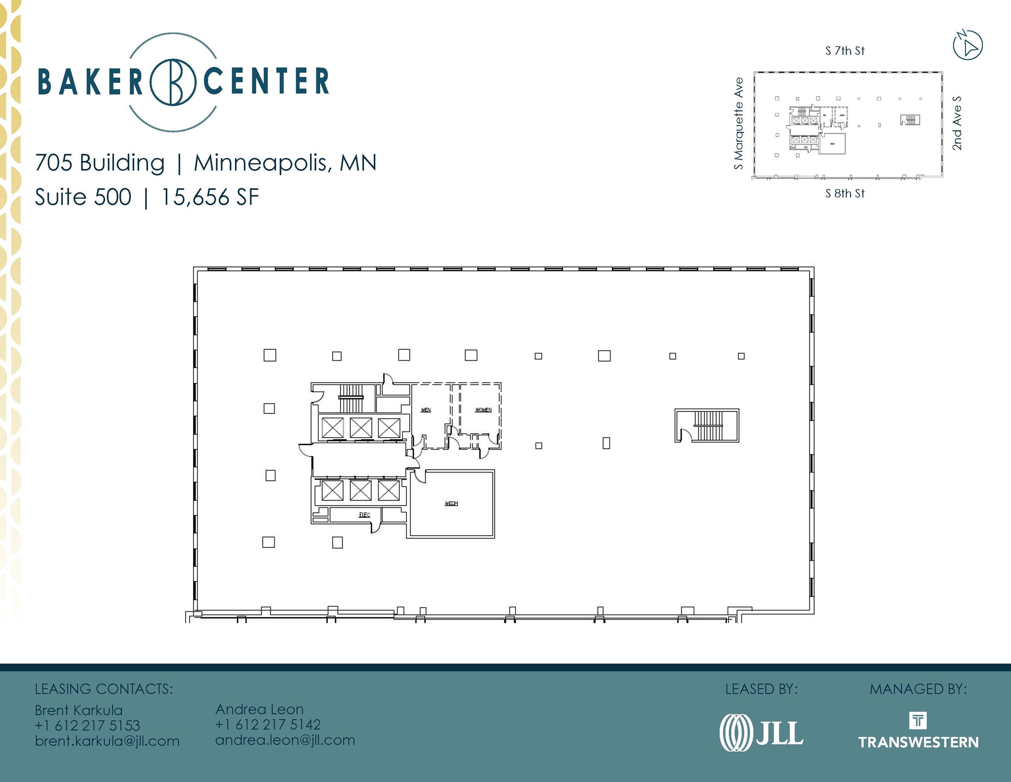 733 Marquette Ave, Minneapolis, MN à louer Plan d’étage- Image 1 de 1