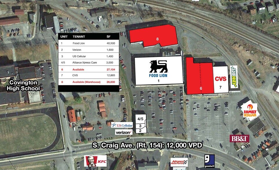 920 S Craig Ave, Covington, VA à louer - Photo du bâtiment - Image 3 de 7