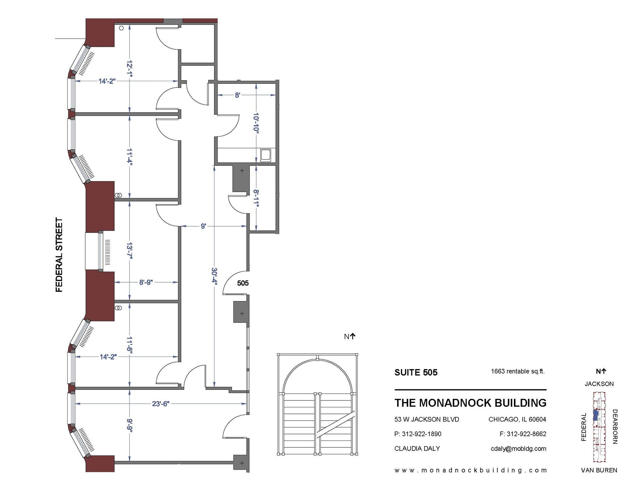 53 W Jackson Blvd, Chicago, IL à louer Plan d’étage- Image 1 de 5