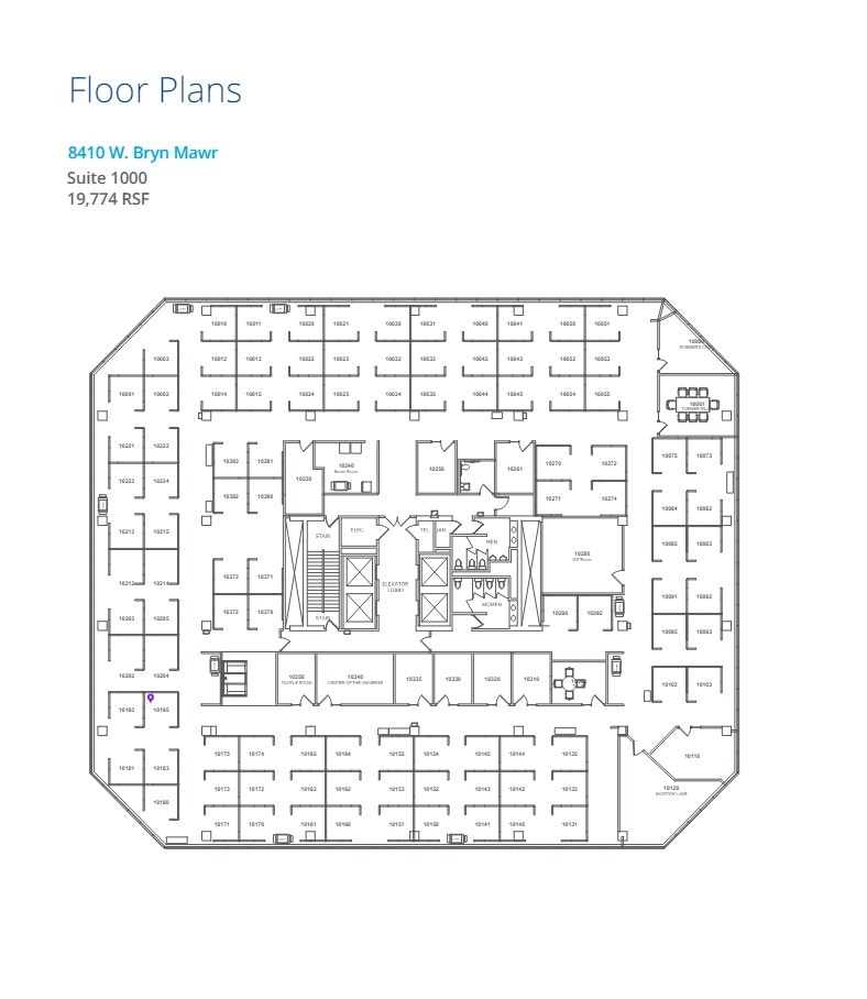 8410 W Bryn Mawr Ave, Chicago, IL à louer Plan d’étage- Image 1 de 1