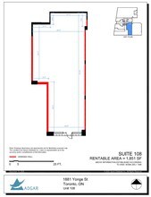 1881 Yonge St, Toronto, ON for lease Floor Plan- Image 1 of 1