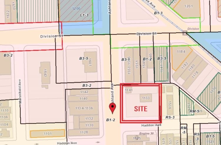 1133 N Ashland Ave, Chicago, IL à louer - Plan cadastral - Image 3 de 7