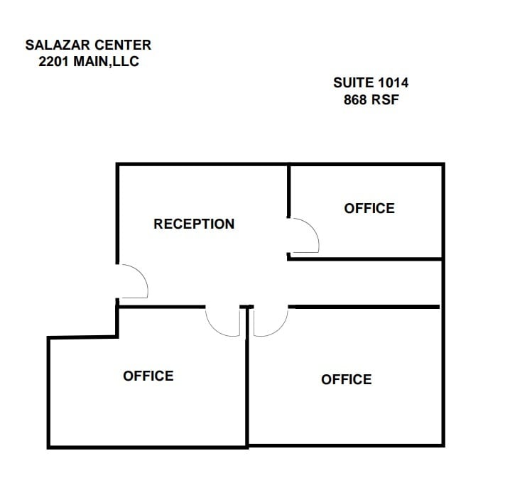 2201 Main St, Dallas, TX à louer Plan d’étage- Image 1 de 4