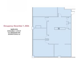 163 Madison Ave, Morristown, NJ à louer Plan d’étage- Image 1 de 1