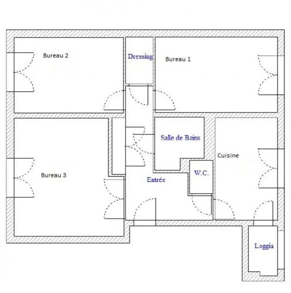 Bureau dans Lyon à vendre - Plan d’étage - Image 1 de 5
