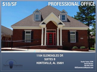 Plus de détails pour 1104 Gleneagles Dr, Huntsville, AL - Bureau/Médical à louer