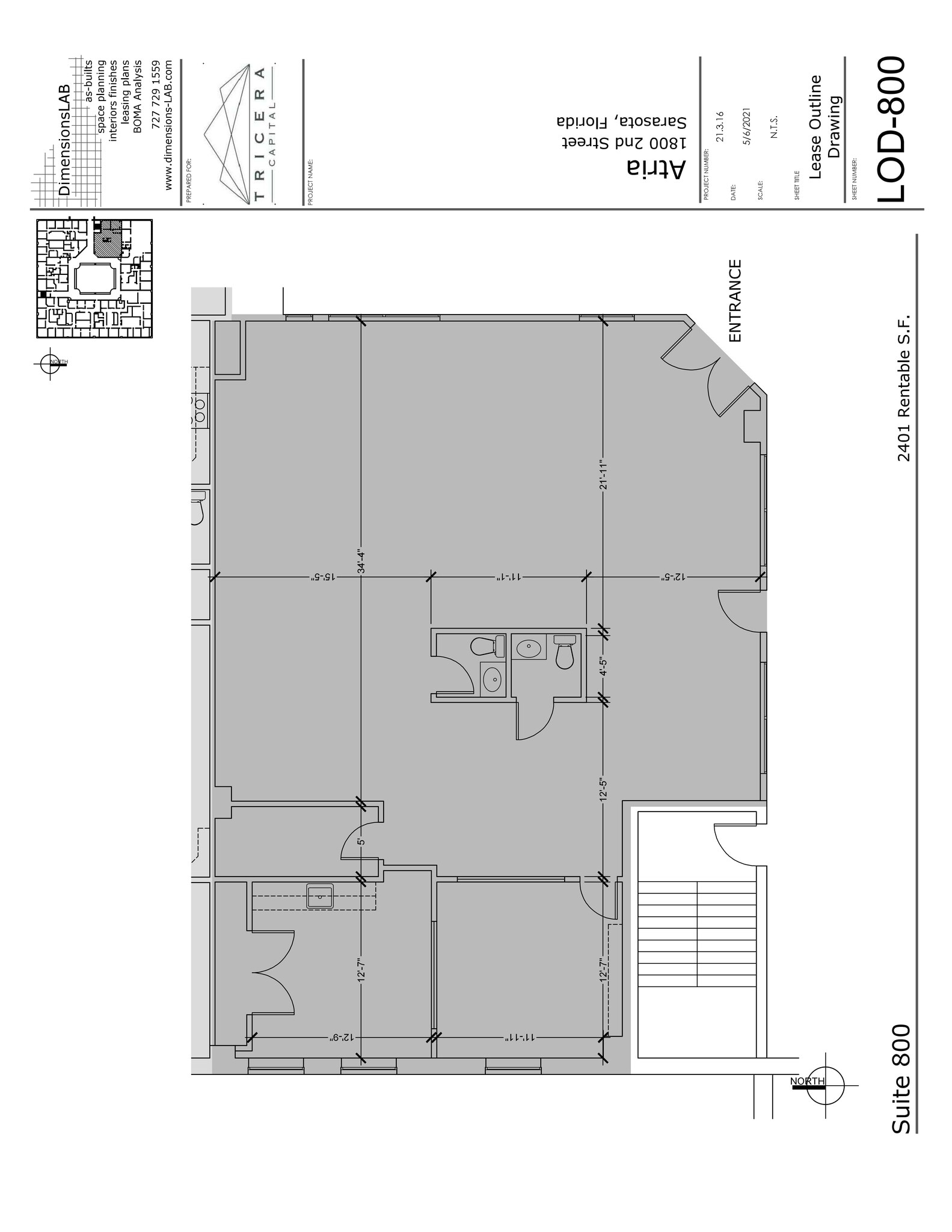 1800 2nd St, Sarasota, FL for lease Site Plan- Image 1 of 1