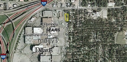 1212-1222 Melbourne Rd, Hurst, TX - AERIAL  map view