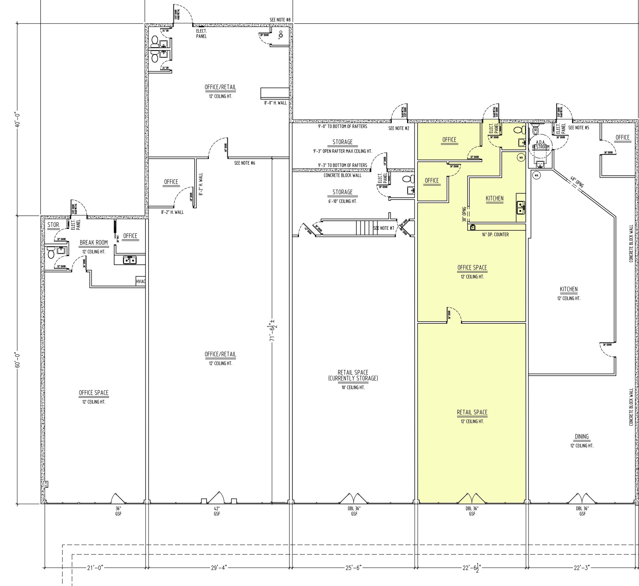 1921 Oroville Dam Blvd, Oroville, CA à louer Plan d’étage- Image 1 de 3