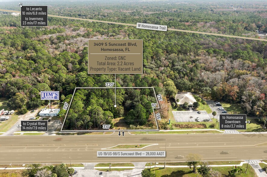 3409 Suncoast blvd, Homosassa, FL à vendre - Photo principale - Image 1 de 17