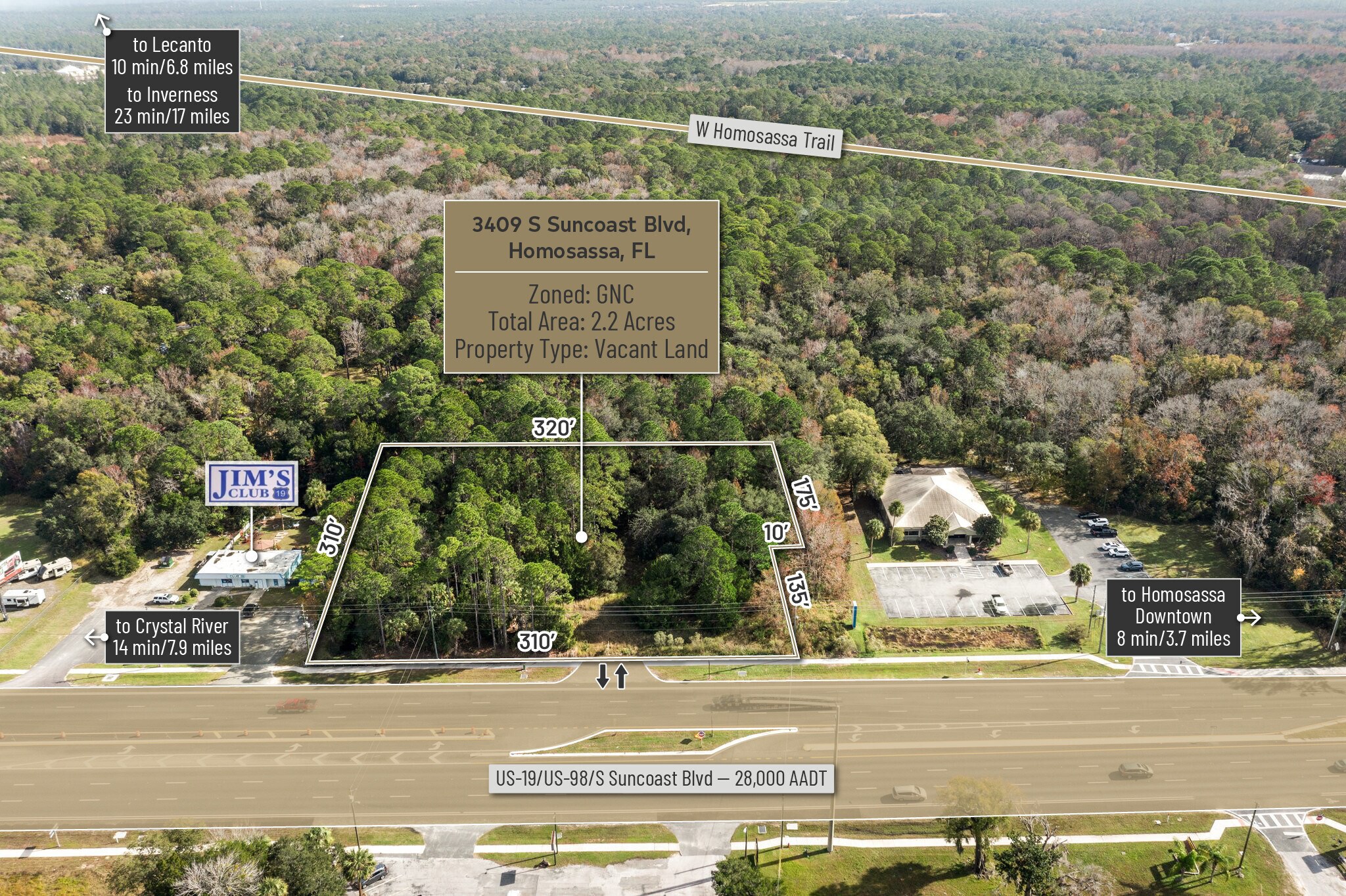 3409 Suncoast blvd, Homosassa, FL à vendre Photo principale- Image 1 de 18