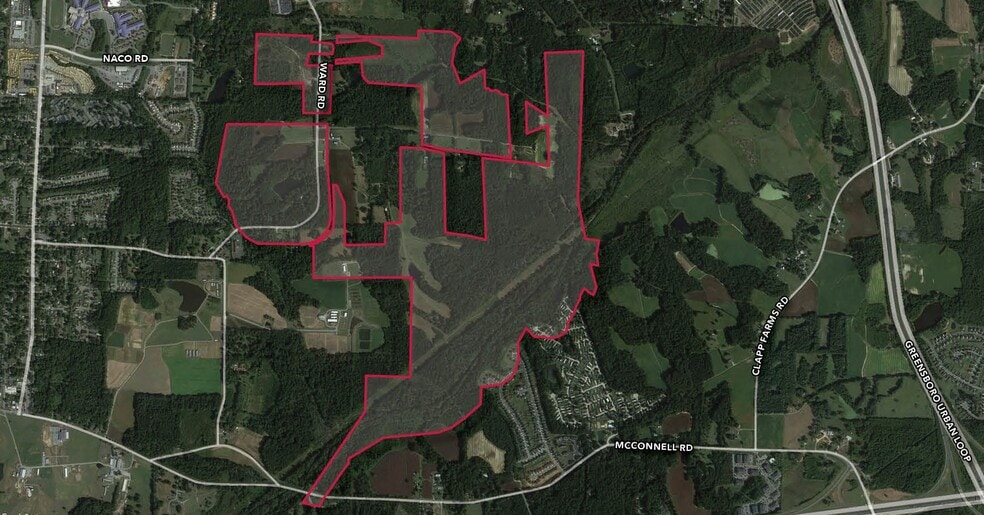 Ward Rd, Greensboro, NC for sale - Aerial - Image 3 of 5