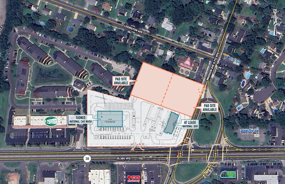 1573 NJ-38, Lumberton Township, NJ à louer - Aérien - Image 1 de 2