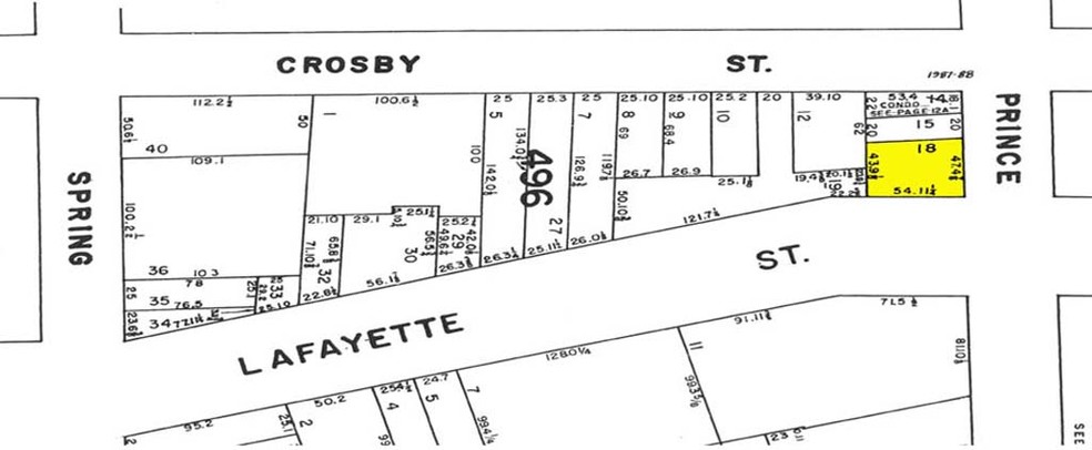 264 Lafayette St, New York, NY à louer - Plan cadastral - Image 2 de 4