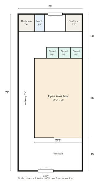 1063 Baxter St, Athens, GA for lease - Floor Plan - Image 2 of 5