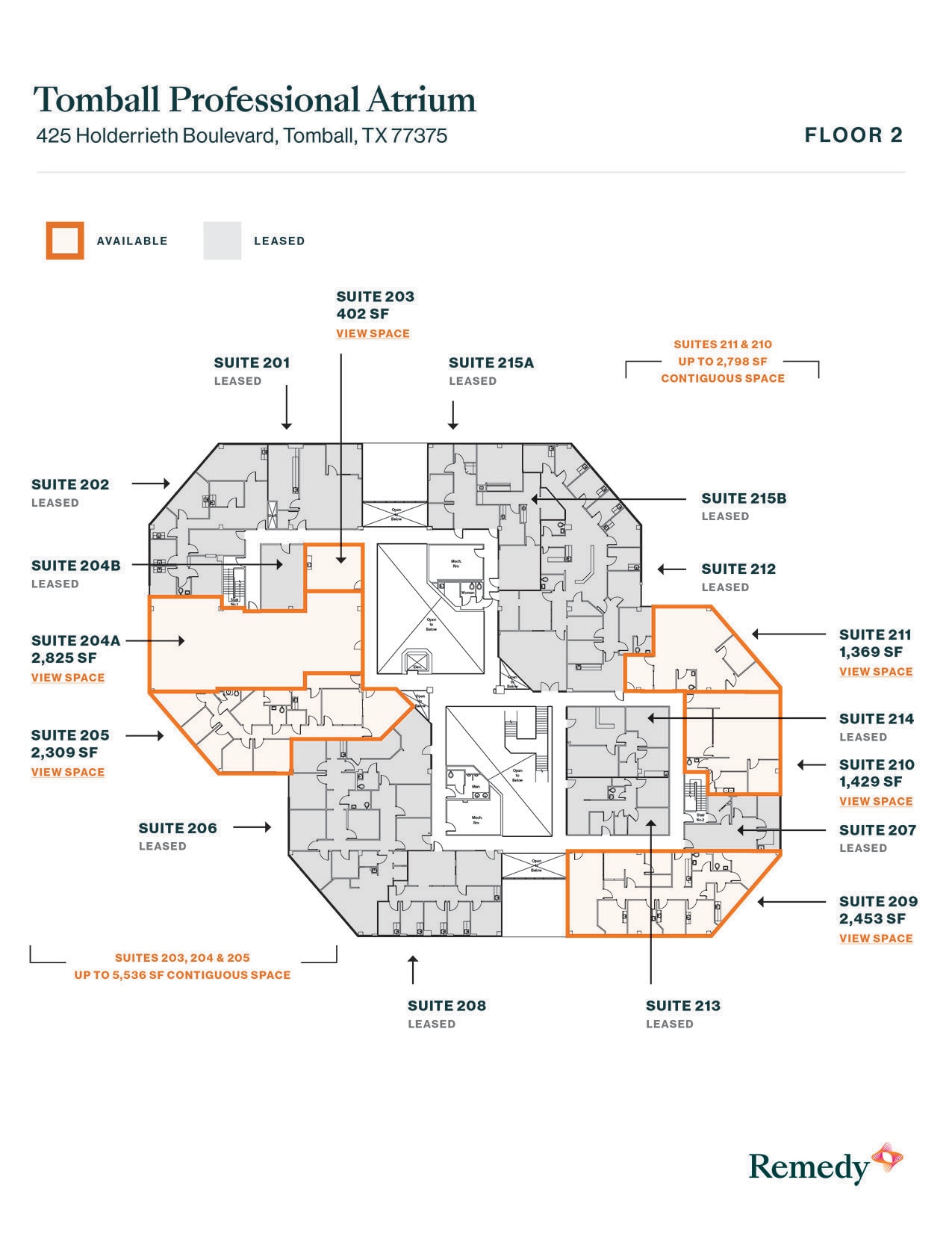 425 Holderrieth Blvd, Tomball, TX à louer Plan d’étage- Image 1 de 1