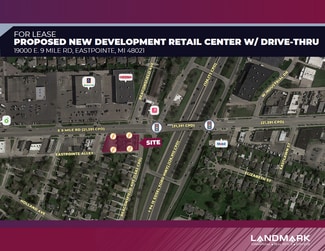 Plus de détails pour 19000 E 9 Mile Rd, Eastpointe, MI - Commerce de détail à louer