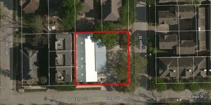 2222 Morgan St, Houston, TX - Aerial  map view