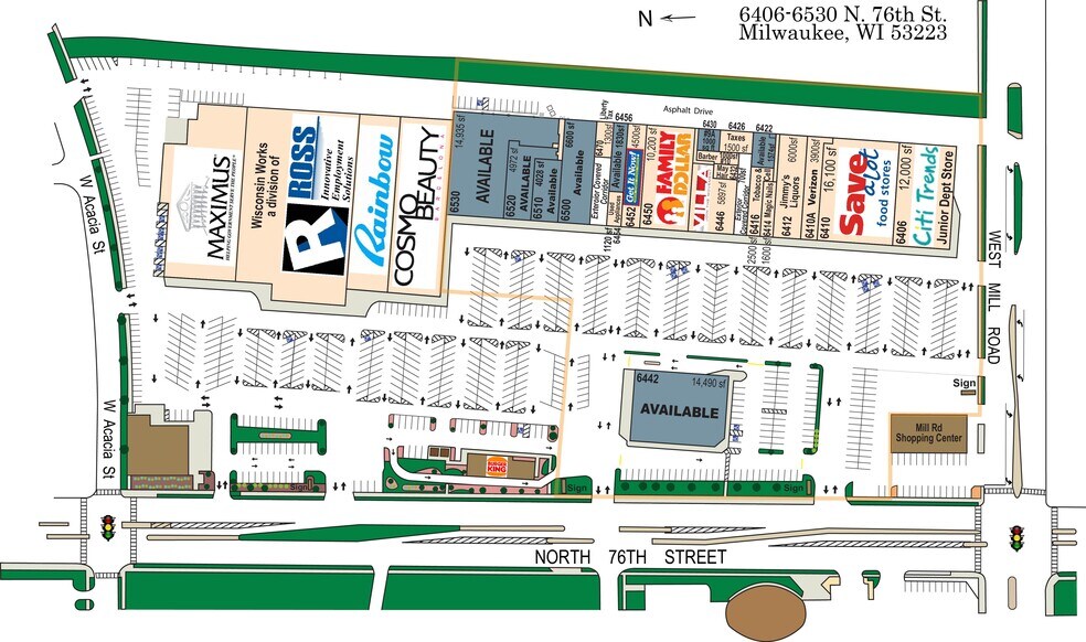 6406-6550 N 76th St, Milwaukee, WI à louer - Photo du bâtiment - Image 2 de 15