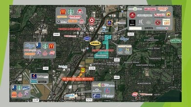 106th & Lantern, Fishers, IN - AERIAL  map view