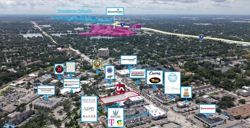 1000 S Orlando Ave, Winter Park, FL à vendre - Aérien - Image 2 de 4