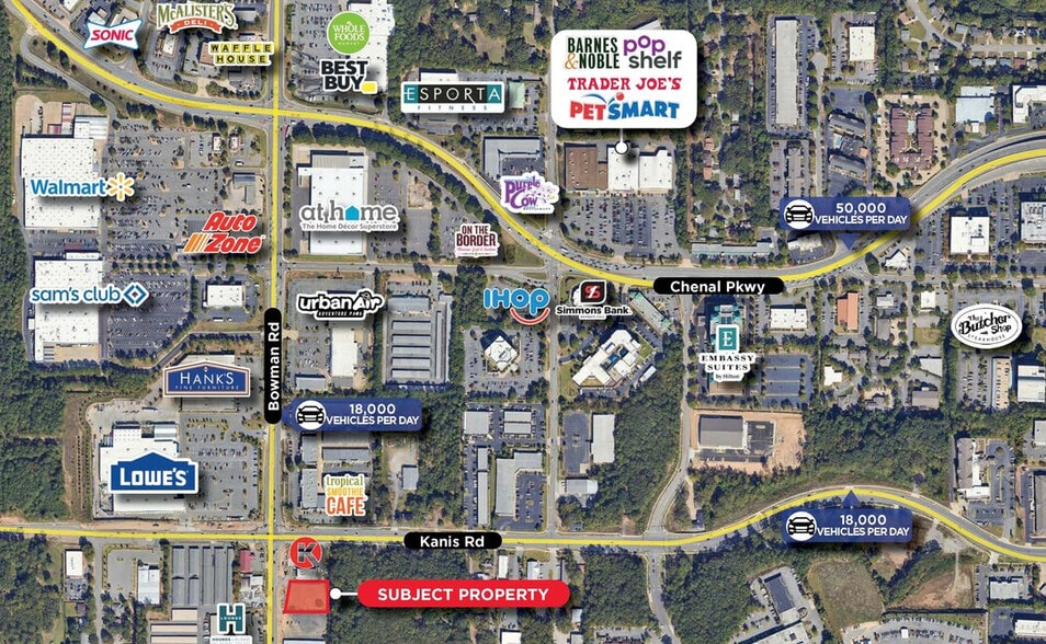 11921 Kanis Rd, Little Rock, AR for sale - Aerial - Image 2 of 2