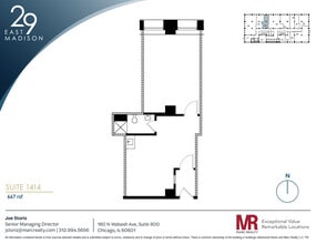 29 E Madison St, Chicago, IL à louer Plan d’étage- Image 1 de 7